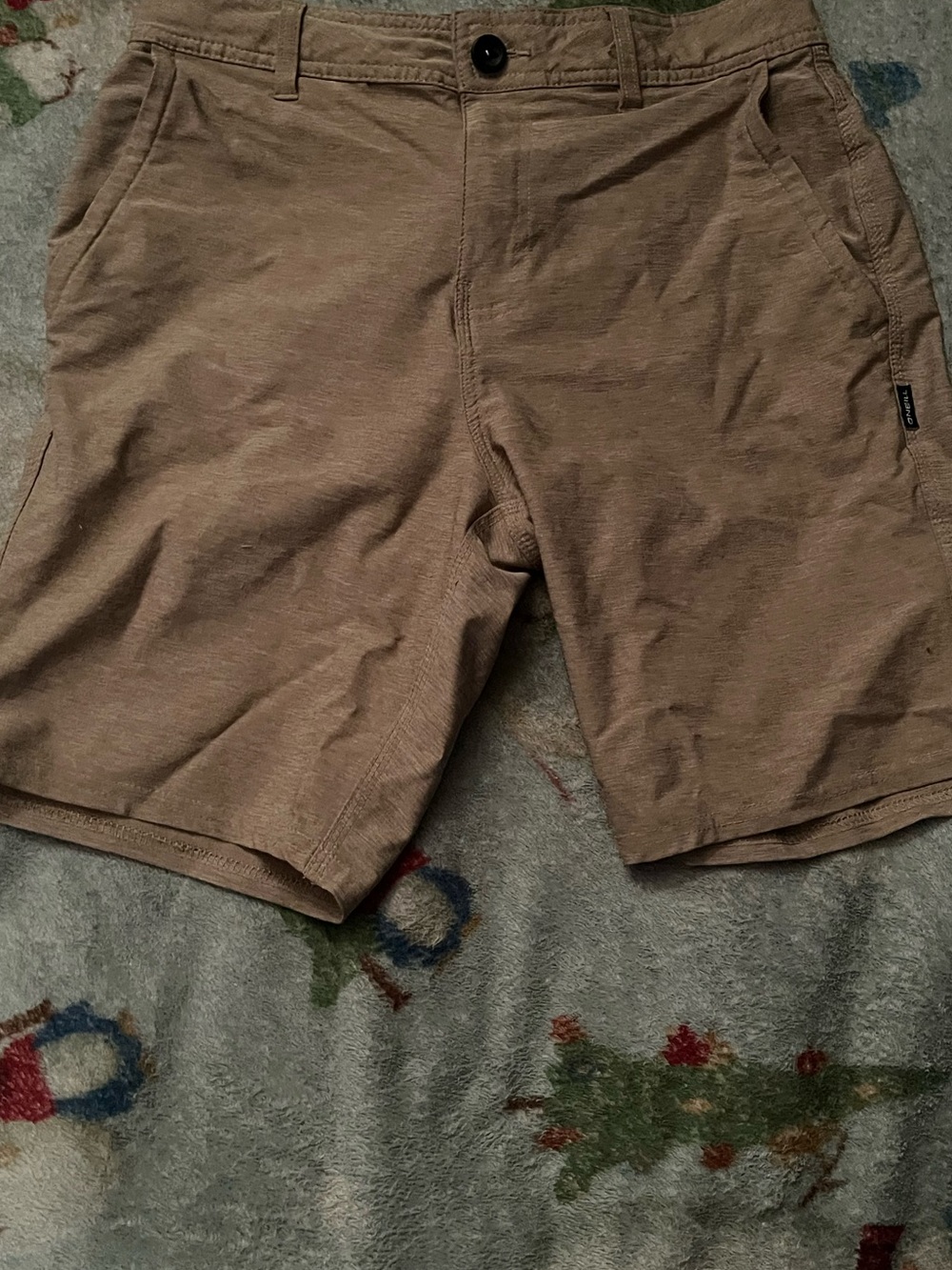 O'Neill Men’s Tan Flat Front Shorts